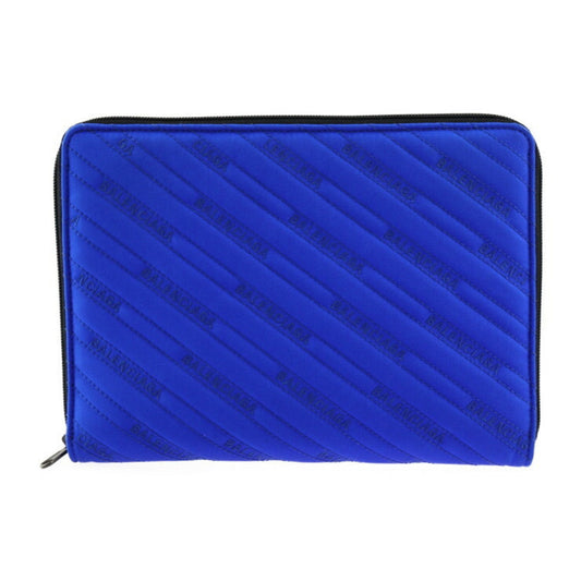 Balenciaga Men's Blue Canvas Clutch Bag in Blue