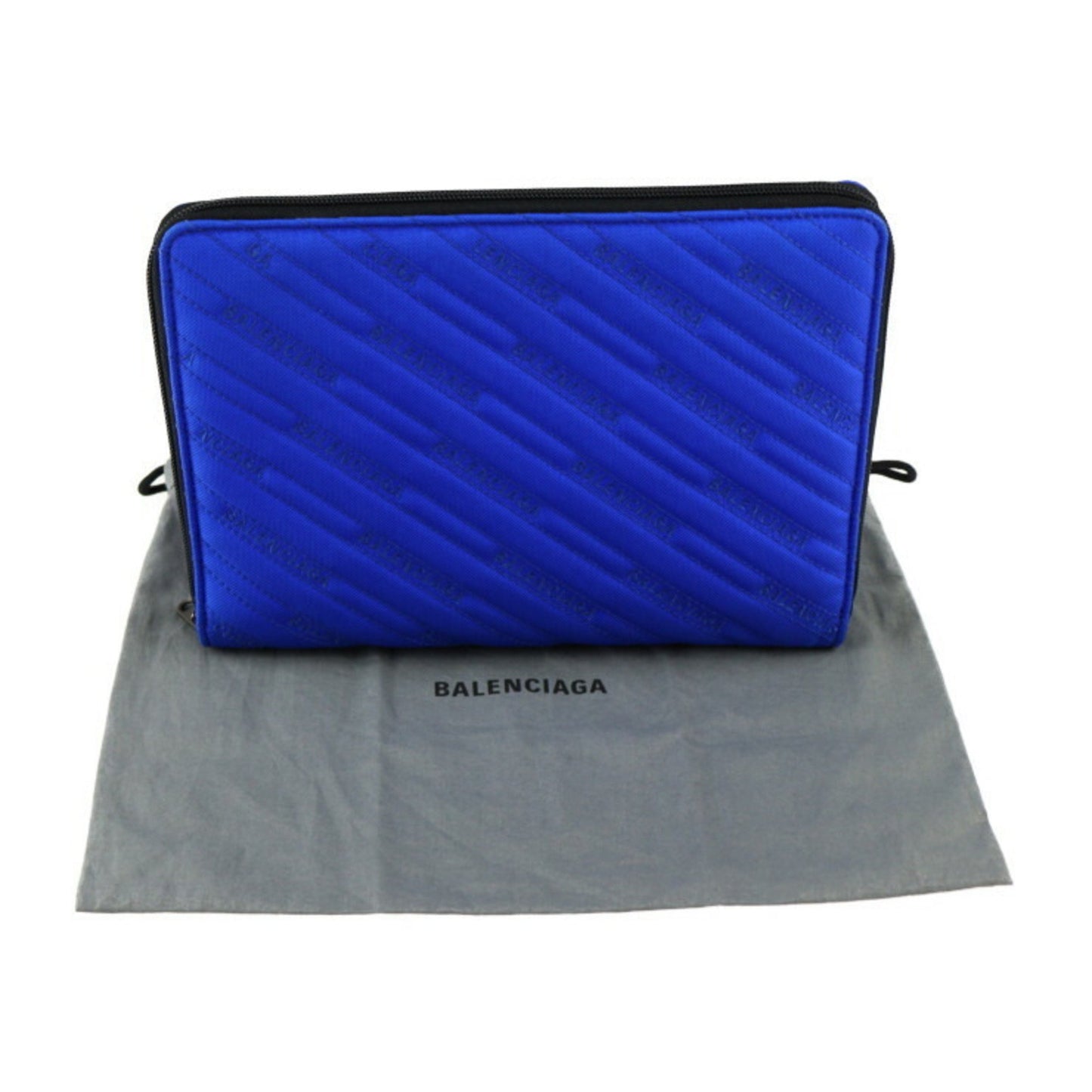 Balenciaga Men's Blue Canvas Clutch Bag in Blue