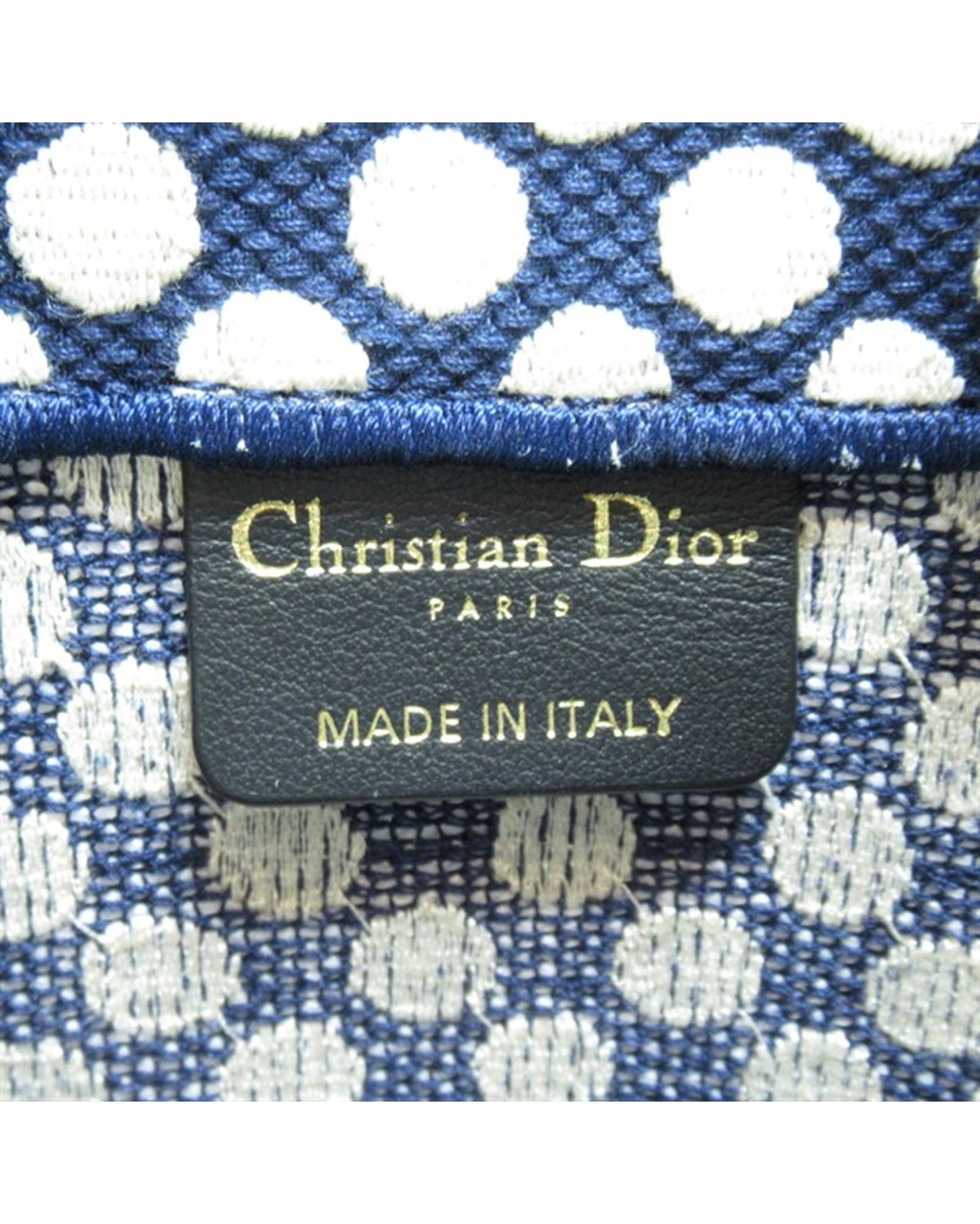 Dior Women's Small Canvas Book Tote Bag in Excellent Condition in Blue