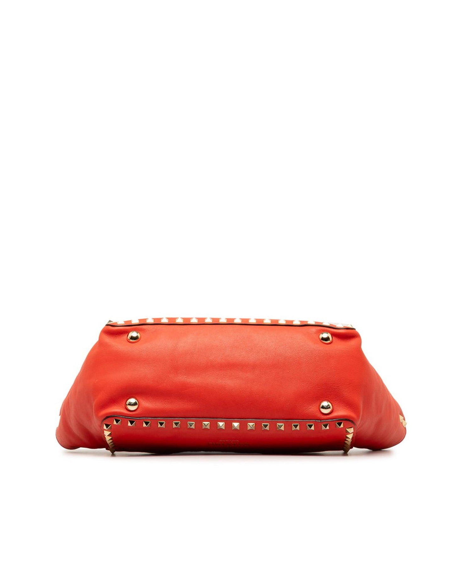 Valentino Women's Leather Rockstud Tote Bag by RedValentino in Red