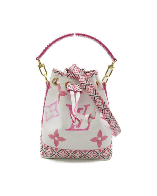 Louis Vuitton Women's Monogram Giant By The Pool Nano Noe Bag in Excellent Condition in White
