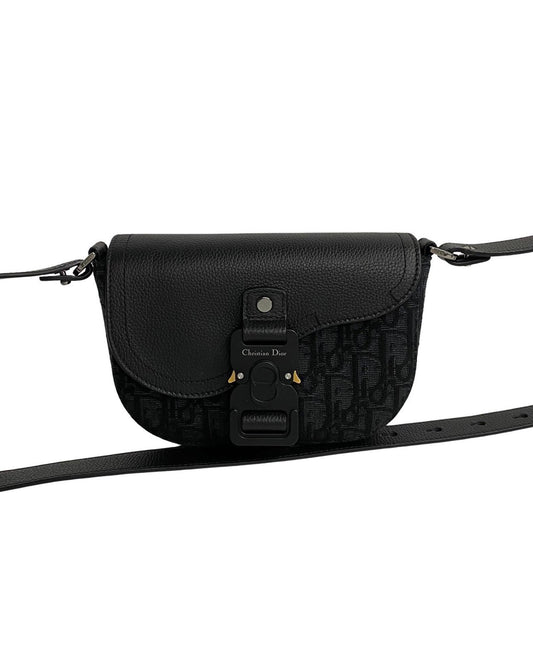 Dior Women's Mini Oblique Crossbody Bag in Black by Dior in Black