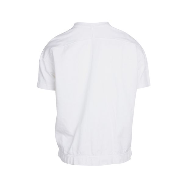 Acne Studios Piani Roundneck T-Shirt in White Cotton