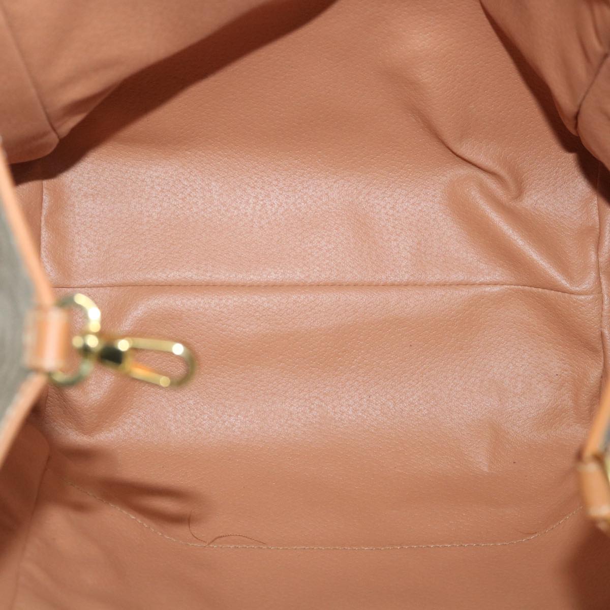 Celine Macadam Canvas Shoulder Bag Pvc Leather Brown Auth 54112