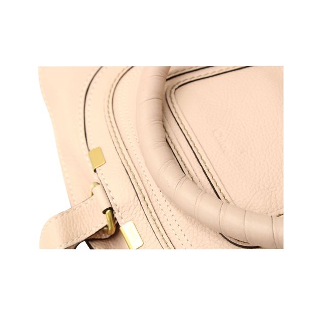 Chloe Marcie Small Double Carry Tote Bag in 'Sandy Beige' Leather