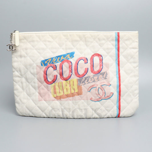 Chanel  Coco Cuba Fabric Clutch