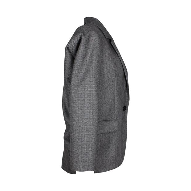 Isabel Marant Oversized Blazer Jacket in Grey Virgin Wool