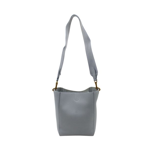 Celine Small Sangle Bucket Bag in 'Arctic Blue' Leather
