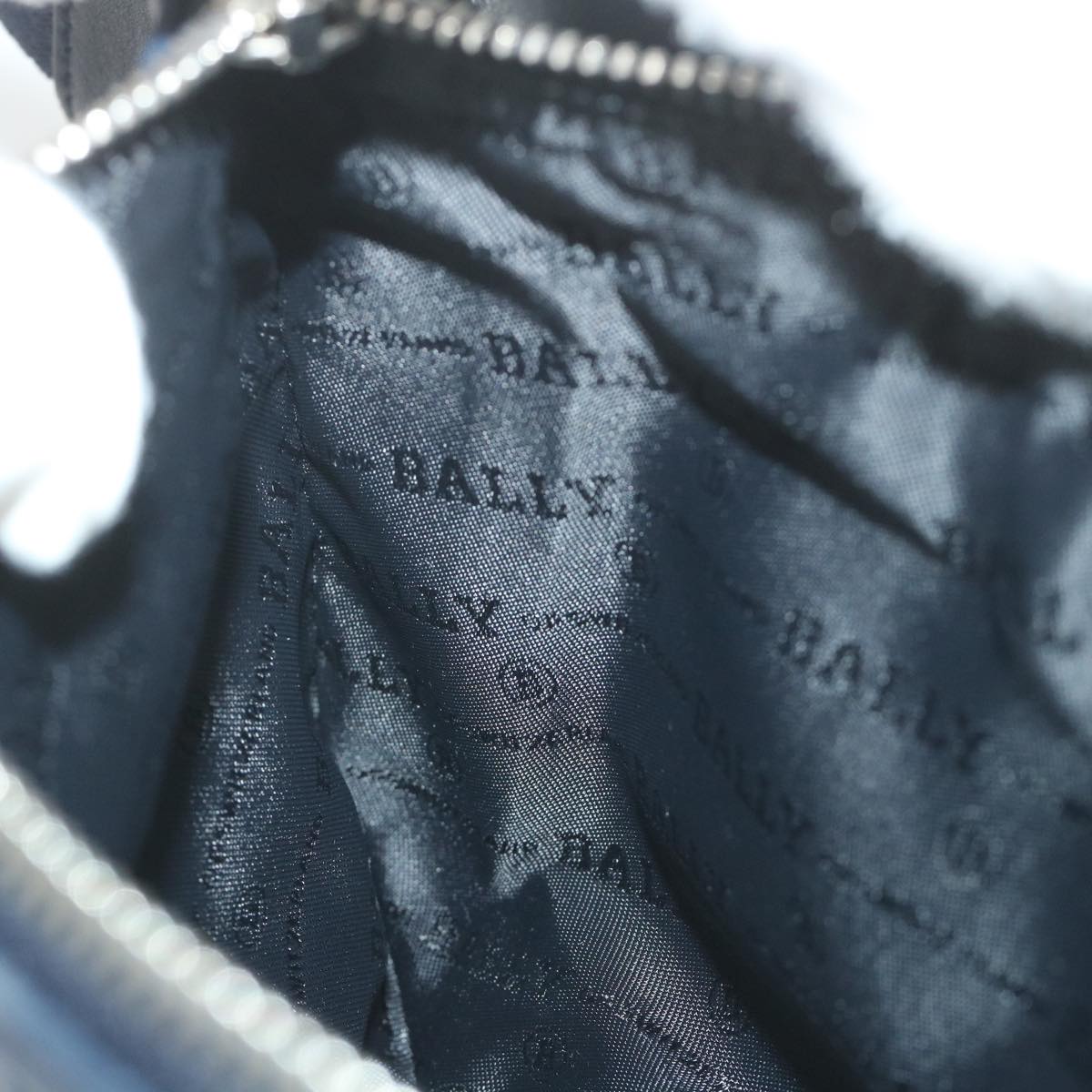 Bally Waist Bag Leather Navy Auth Ac2398