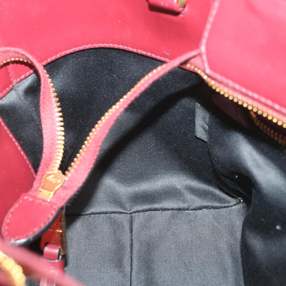 Miu Miu Hand Bag Leather Red Auth Am5105