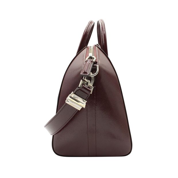 Givenchy Antigona Small Bag in Maroon Leather