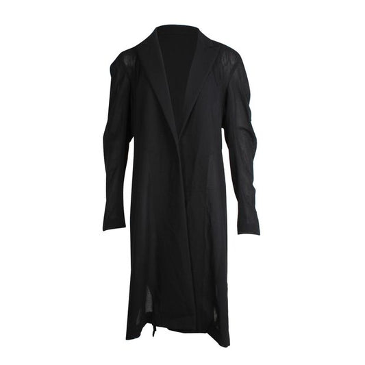 Yohji Yamamoto Long Coat in Black Wool