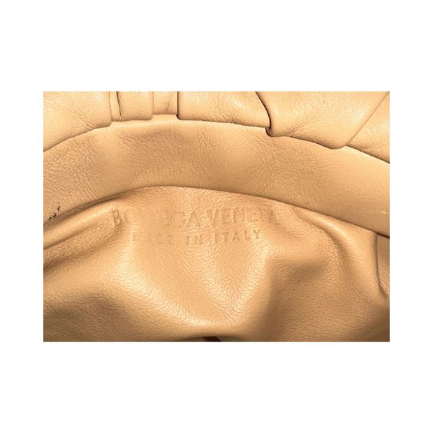 Bottega Veneta Chain Pouch in Brown Calfskin Leather