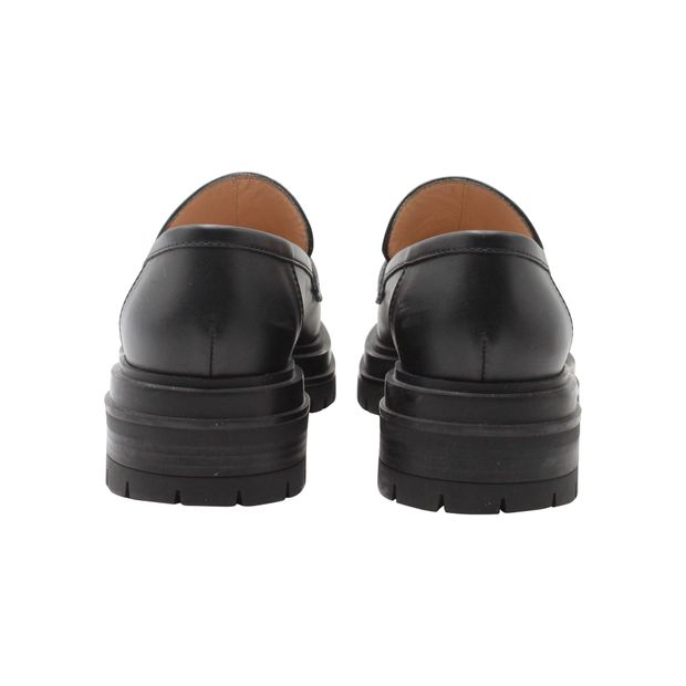 Gianvito Rossi Chunky Loafers in Black Leather