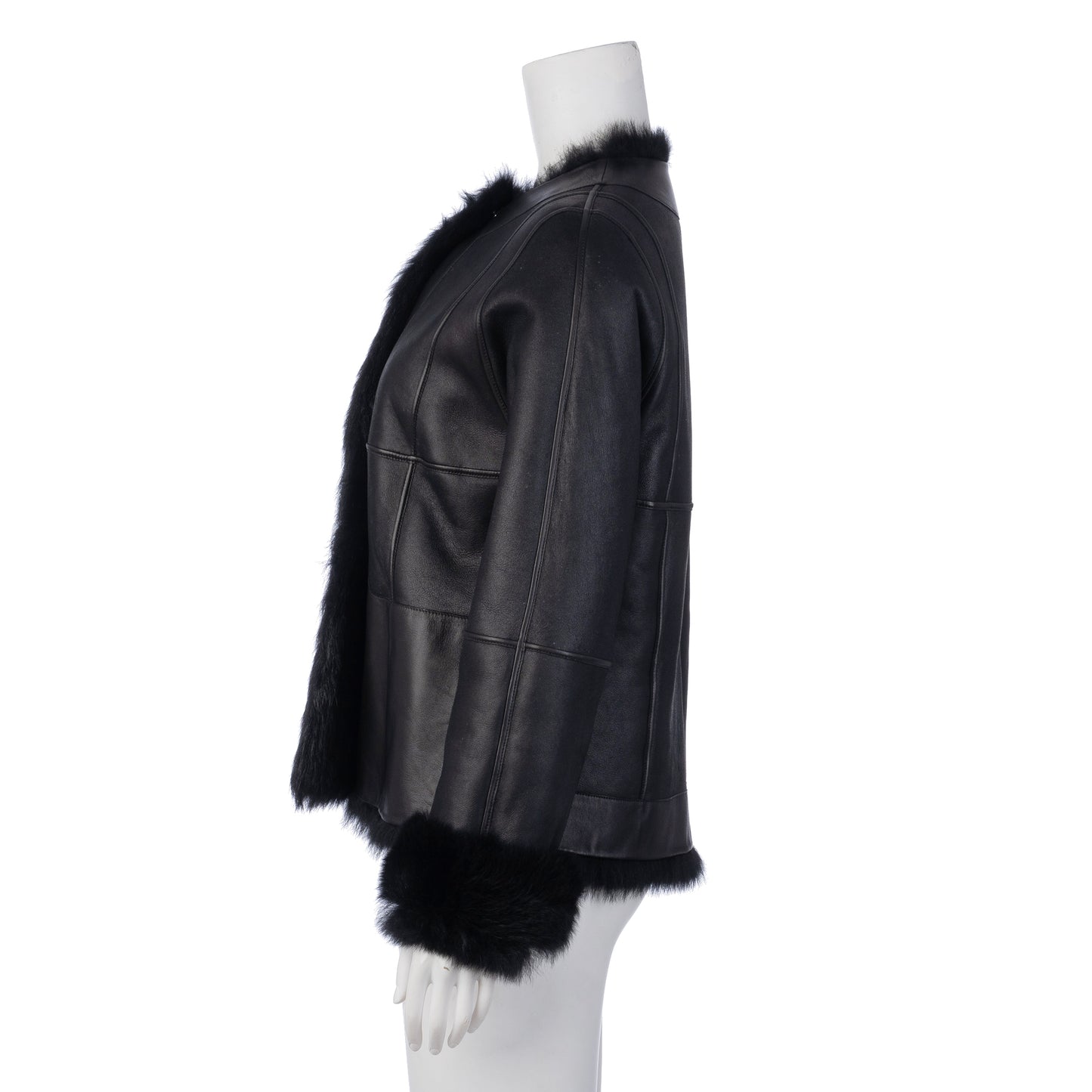 Fur Trimmed Leather Jacket