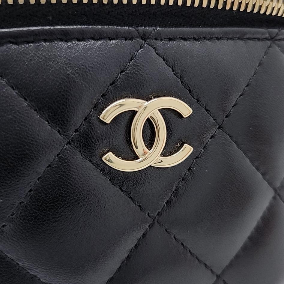 Chanel  Lambskin Camellia Vanity Small Crossbody Bag AP2158