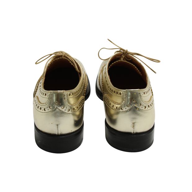 Church'S Golden Oxford Lace Shoes