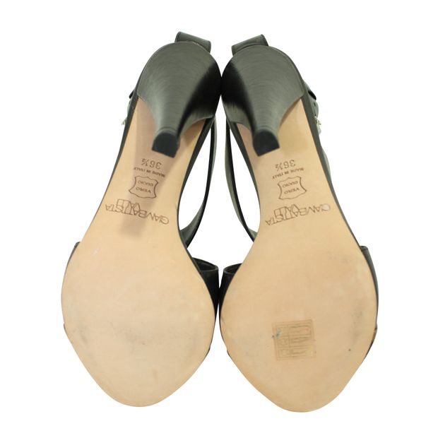 Giambattista Valli Animal Print Mixed Leather Heels
