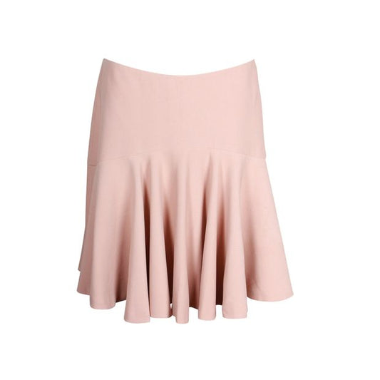 Alexander McQueen Crepe Ruffle Mini Skirt in Pastel Pink Acetate
