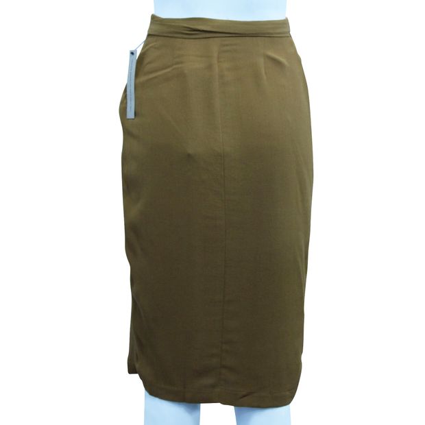 REFORMATION Brown Wrap Skirt