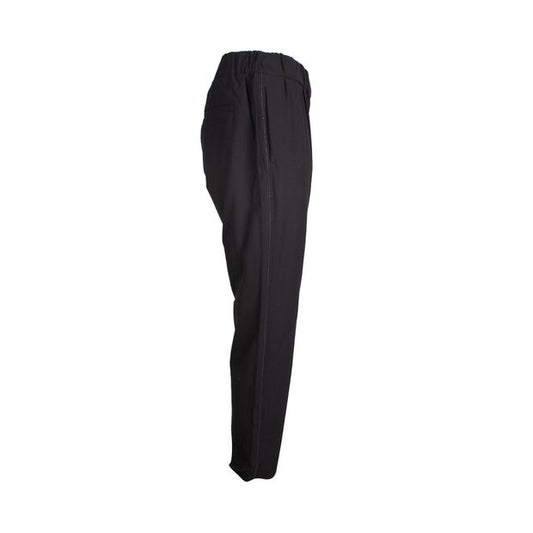 Brunello Cucinelli Cropped Pants in Black Cotton
