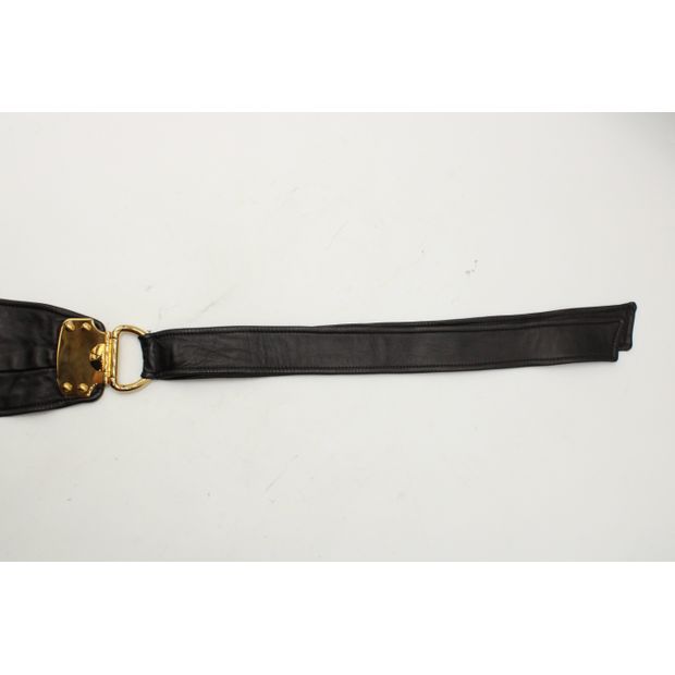 Miu Miu D-Ring Belt in Black Leather