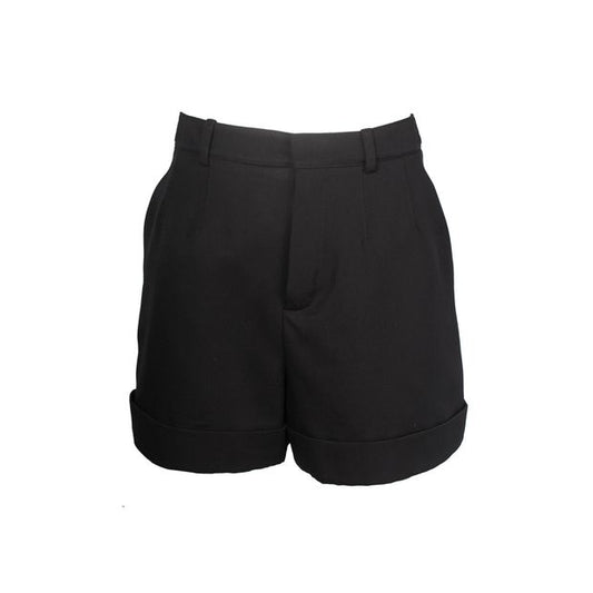 Saint Laurent Tailored Mini Shorts in Black Wool
