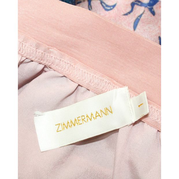 Zimmermann Pink A-Line Mini Skirt
