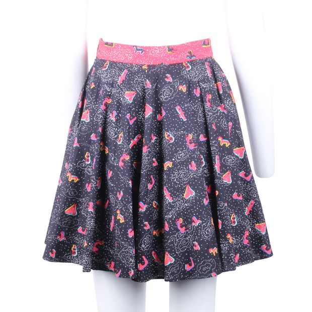 TSUMORI CHISATO Black Print Skirt