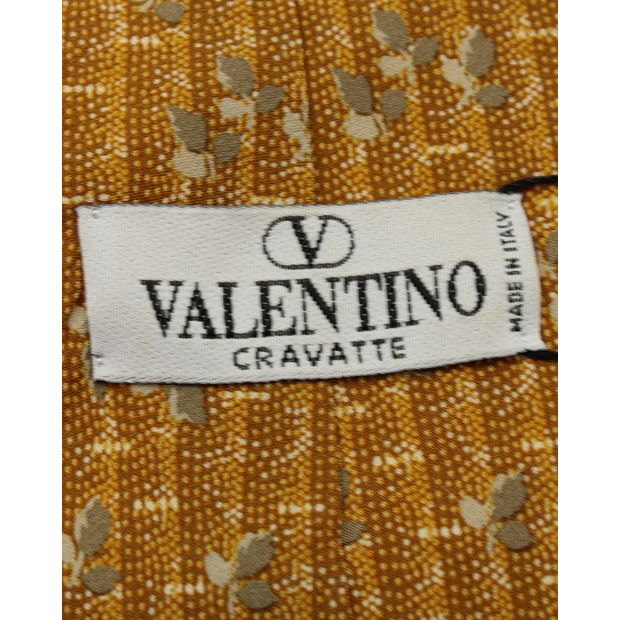 VALENTINO Mustard Print Tie