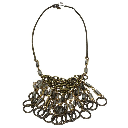 CONTEMPORARY DESIGNER Gold Chunky Necklace
