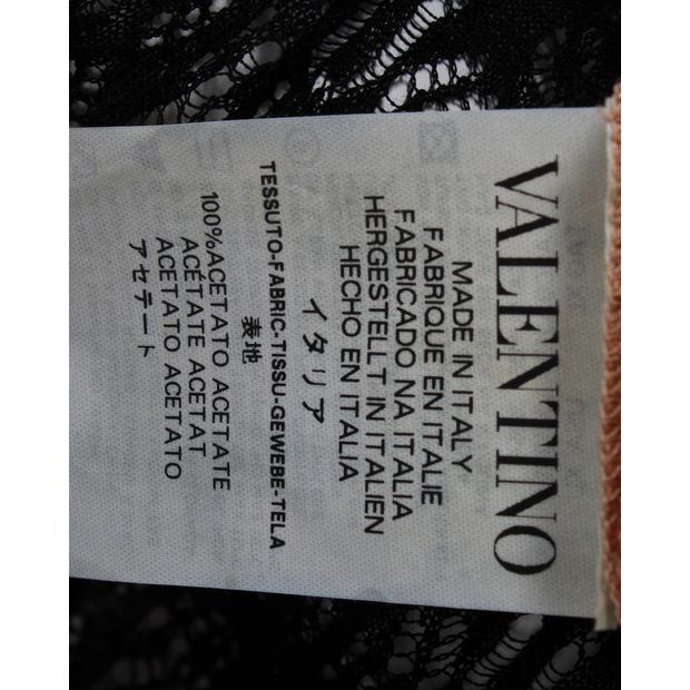 Red Valentino Knit Mini Dress in Black Cotton