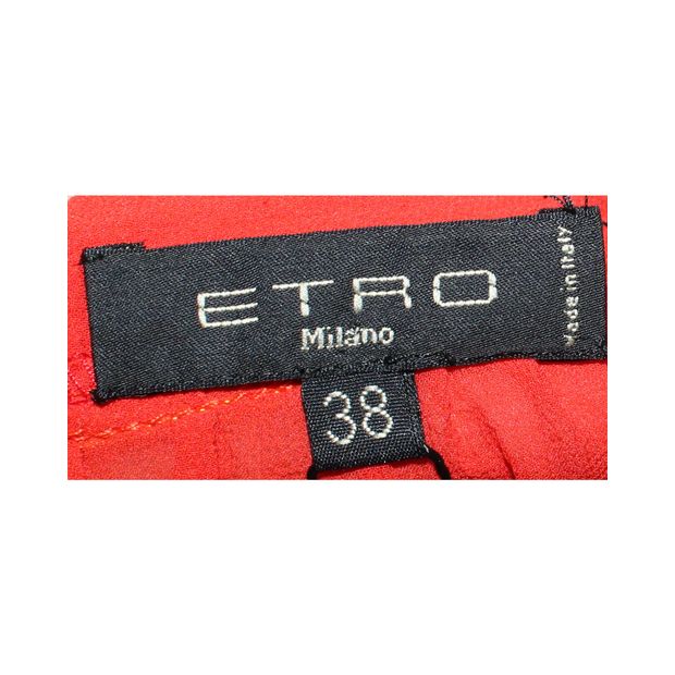 ETRO Etro Red Square Neck Top