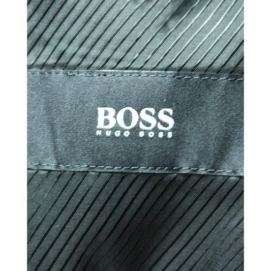 HUGO BOSS Black Suit, Pants, Striped Tie