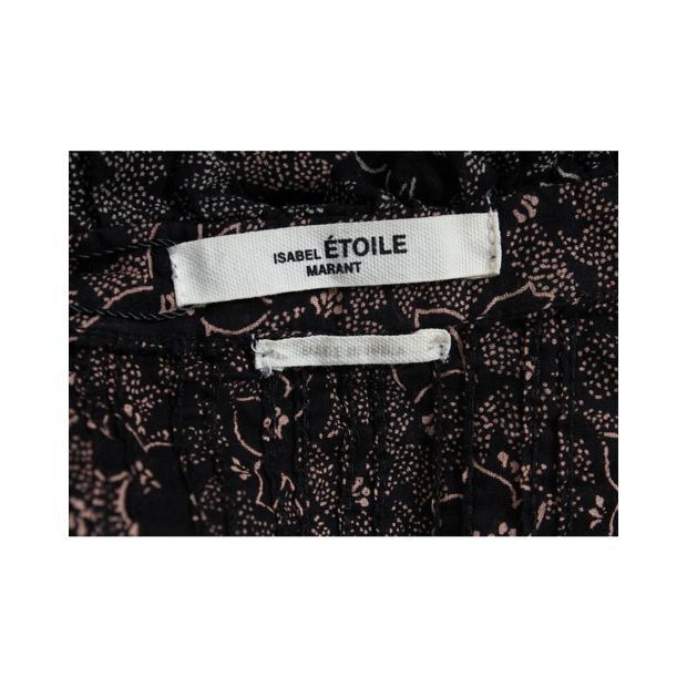 Isabel Marant Etoile Floral Black Long Sleeve Shirt