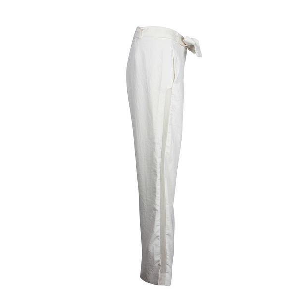 Ivory with Mesh Line Pant