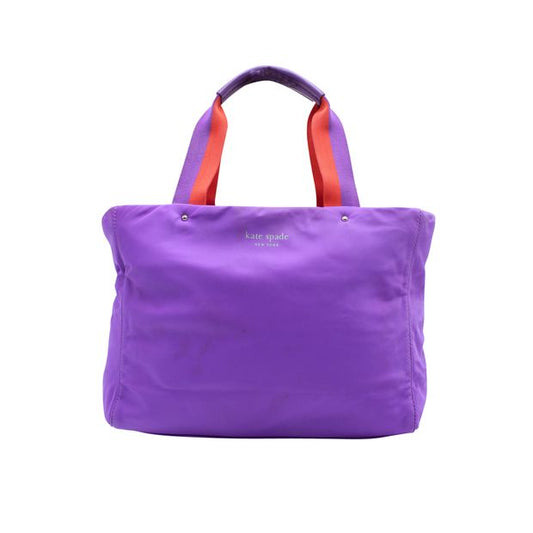 Contemporary Designer Purple Nylon Handbag