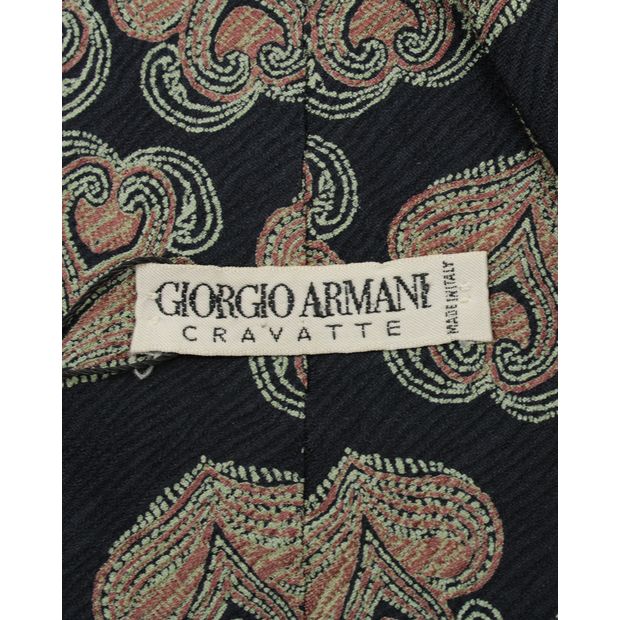 GIORGIO ARMANI Multicolor Print Tie