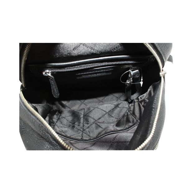 Rhea Zip Backpack in Black