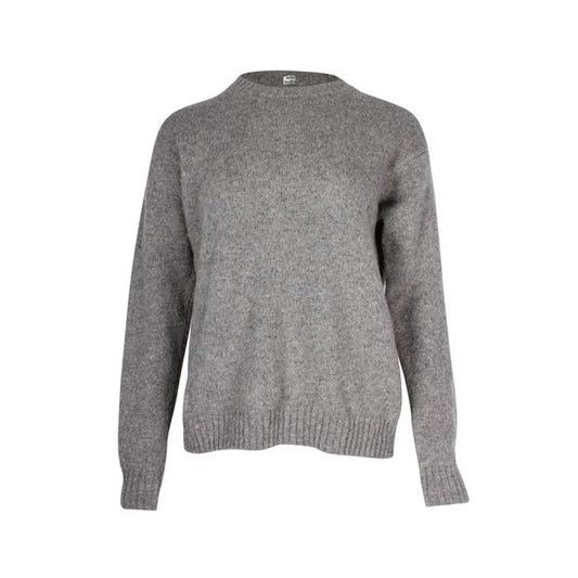 Acne Studio Knitted Crewneck Sweater in Grey Wool