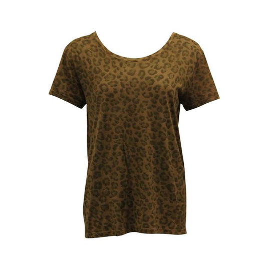 Saint Laurent Leopard Print T-Shirt
