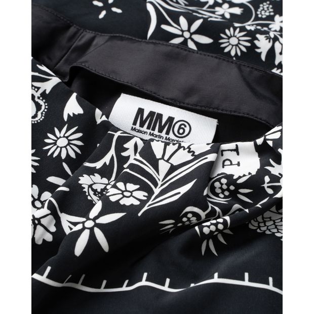 MAISON MARTIN MARGIELA Monochrome Mini Skirt with Long Overlay