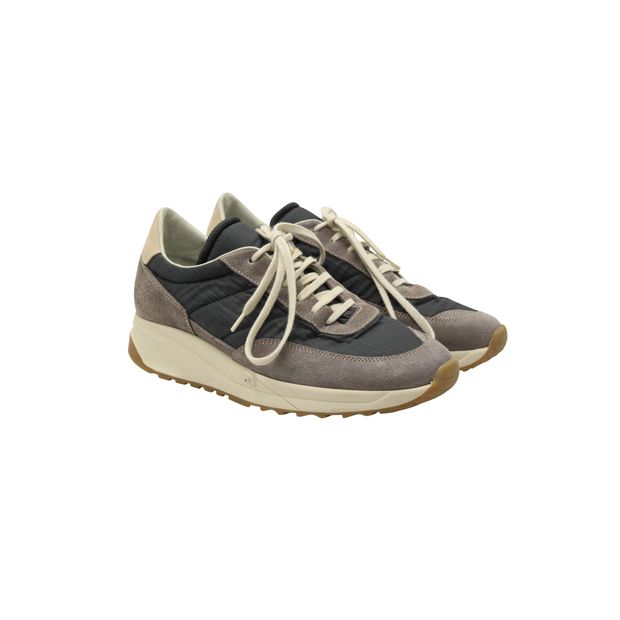 Common Projects Track Classic Low Top Sneakers in Grey Suede