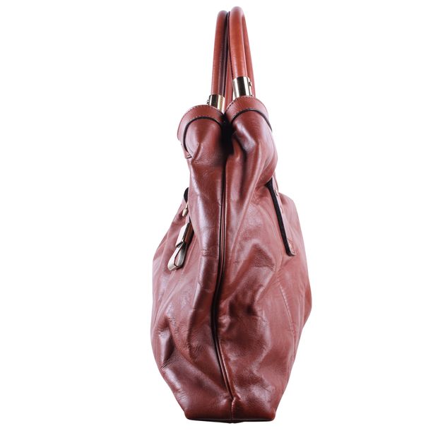 CHLOÉ Brown Leather Shoulder Bag