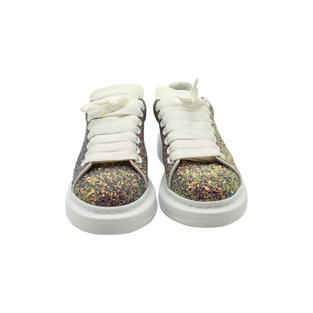 Alexander McQueen Oversized Sneakers In Multicolor Glitter
