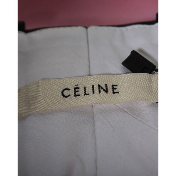 Celine Straight Leg Trousers in Pink Wool