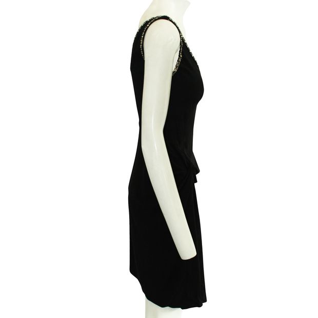 ROBERTO CAVALLI Black Dress with Shinny Embellishments