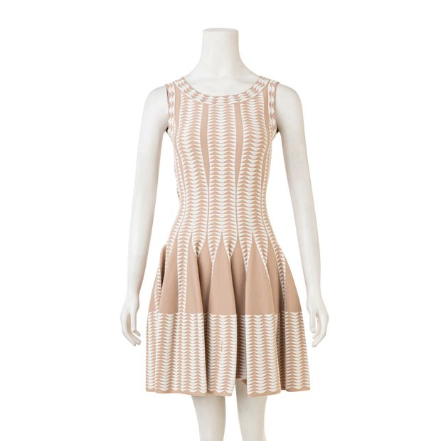 Alaia Fit And Flare Knitted Dress