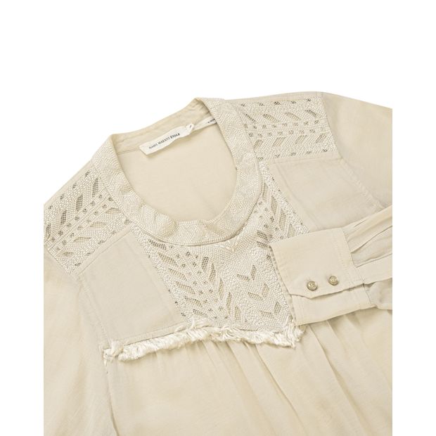 Isabel Marant Etoile Embellished Long Sleeve Blouse