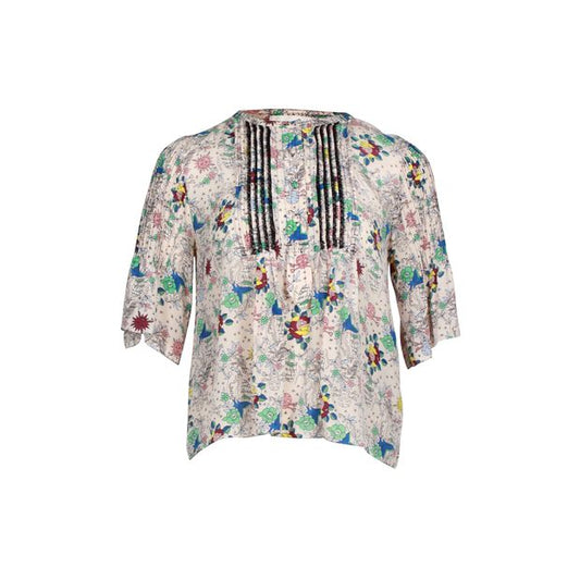 Zadig & Voltaire Tattoo Top in Floral Print Silk